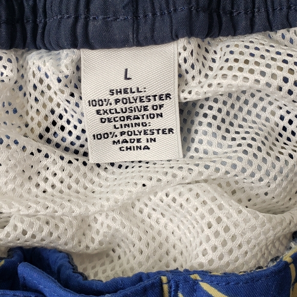 First Wave Hawaiian Print Retro Tropical Board Shorts Vacation Cruise Tropical L - Picture 12 of 14